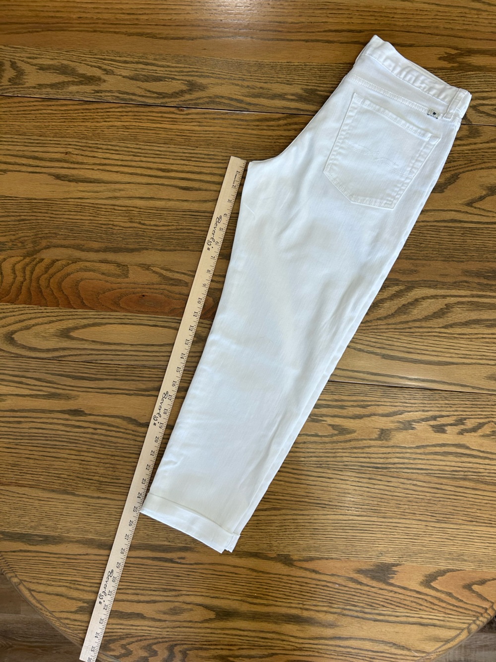 Lucky Brand Sienna Cigarette White Cropped Ankle Jeans, size 6/28, EUC - Picture 6 of 6